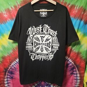 Black West Coast Choppers Graphic Tee Size Xl